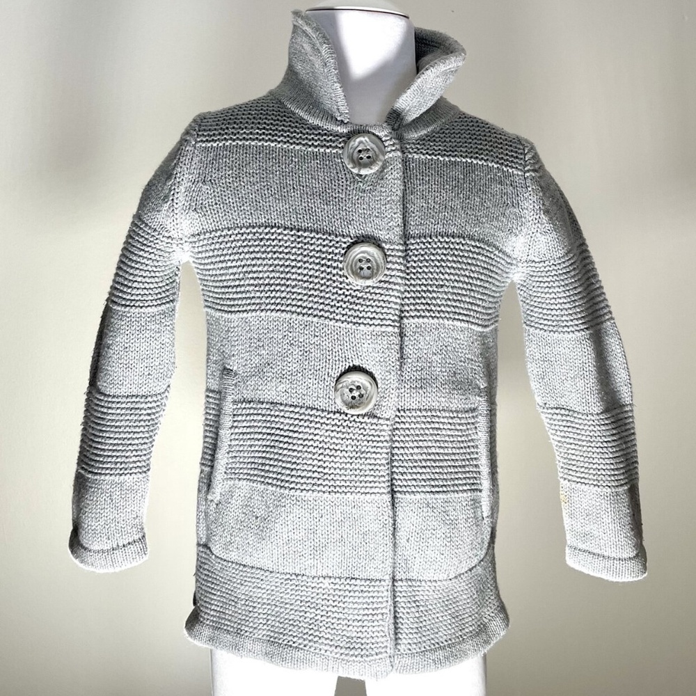 Cute Shade Of Grey In This Button Sweater Baby Gap